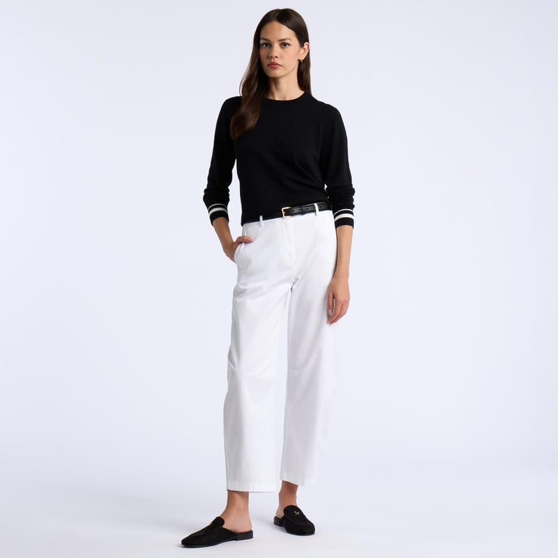 Cooling Cotton Crewneck Sweater Onyx