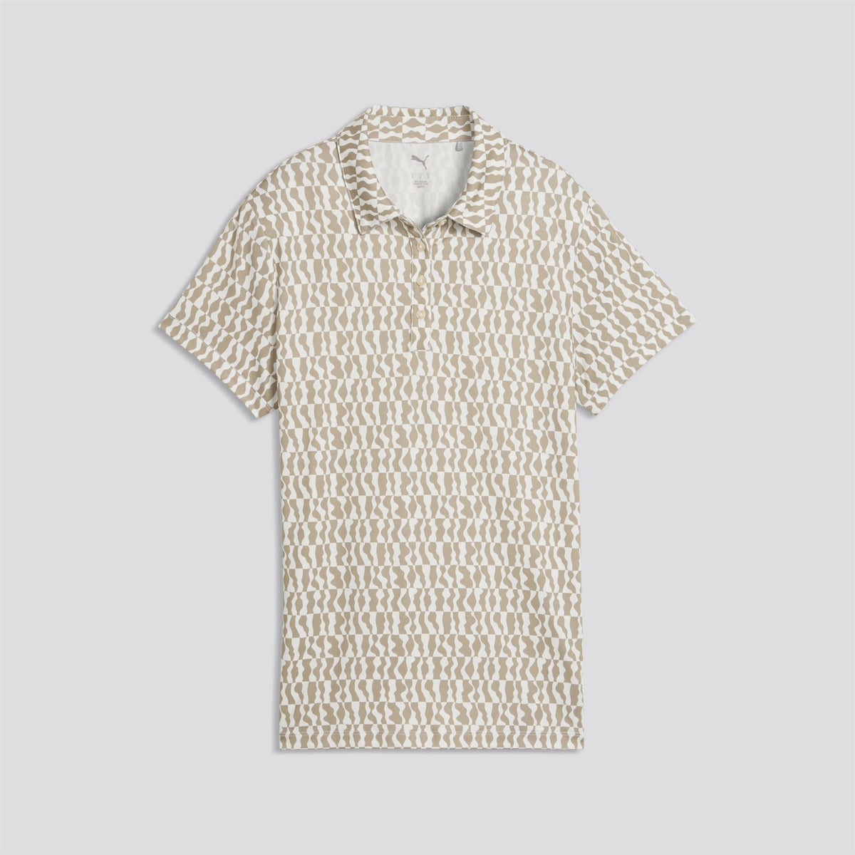 Cloudspun Wavey Polo Shirt Iced Coffee