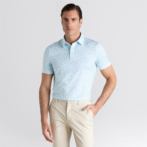 New Ditzy Floral Tech Pique Polo Breeze