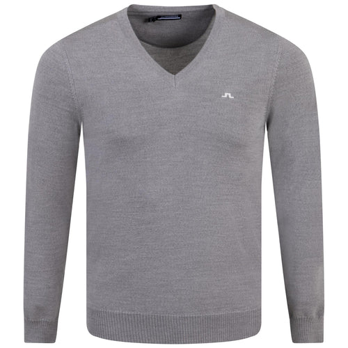 Pull en laine mérinos tricoté Lymann Gris Mélange - AW23