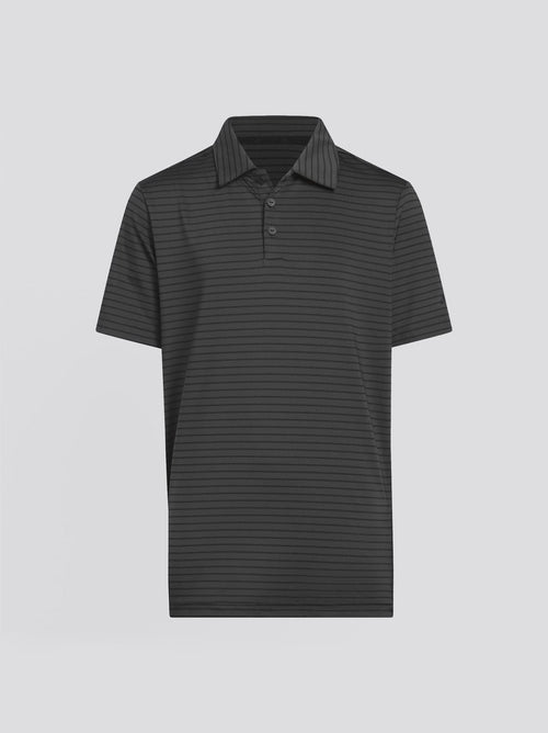 Boys Climacool Striped Polo Black