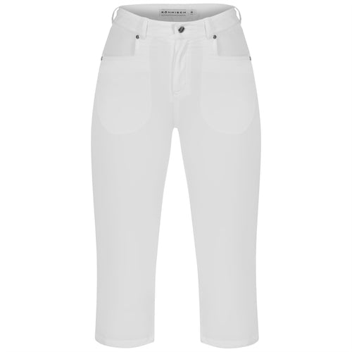 Pantalon Capri Chie Comfort Femme Blanc - SS24