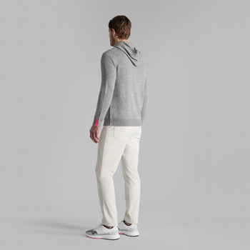 Washable Cashmere Hoodie Nimbus Melange Grey