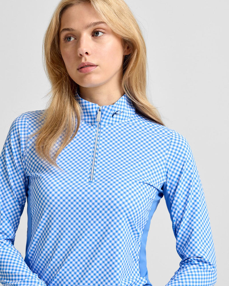 Sunshine Print Half Zip Mid Layer Yonder/White