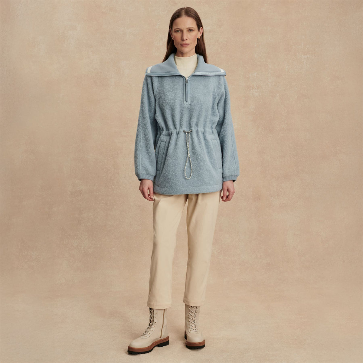Ashby Half Zip Fleece Ashley Blue