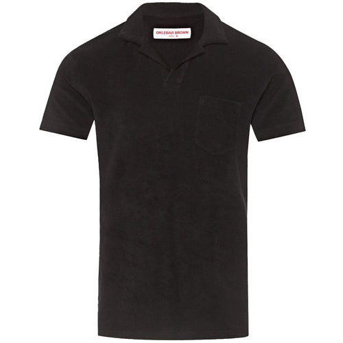 Terry Towelling Polo Black - AW23