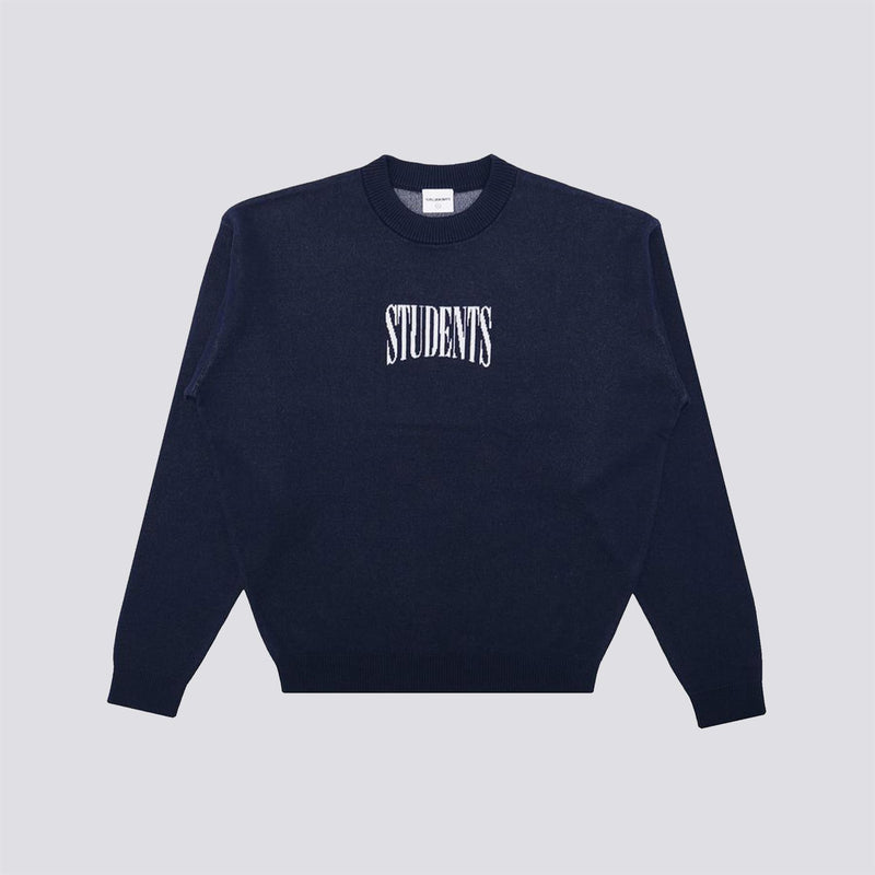Cade Knit Crew Sweater Navy