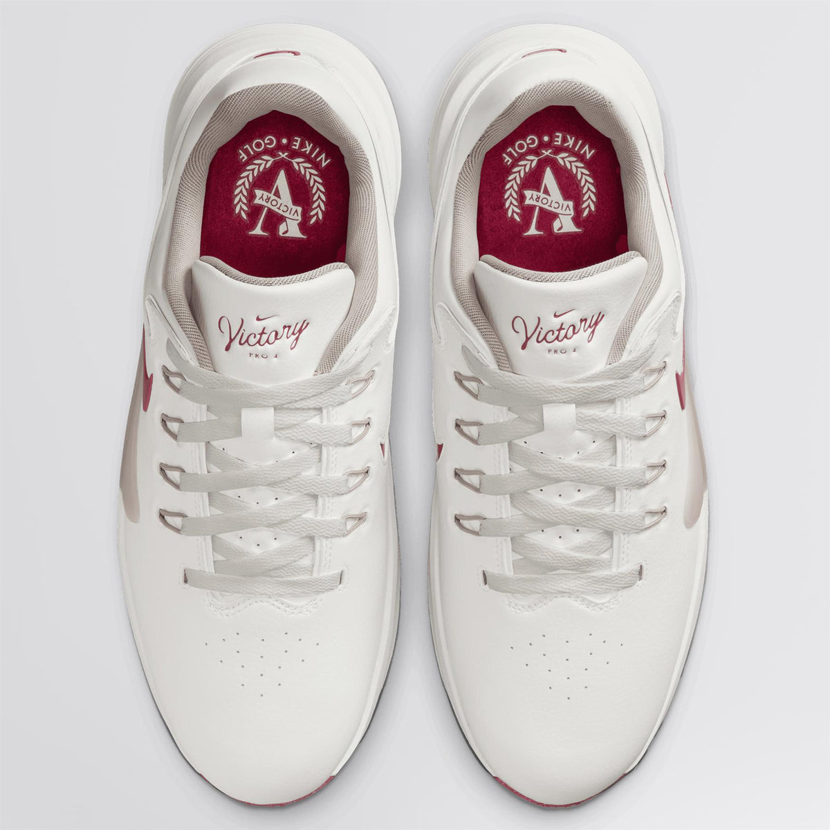 Victory Pro 4 Golf Shoes Summit White/Team Red/Taupe Grey