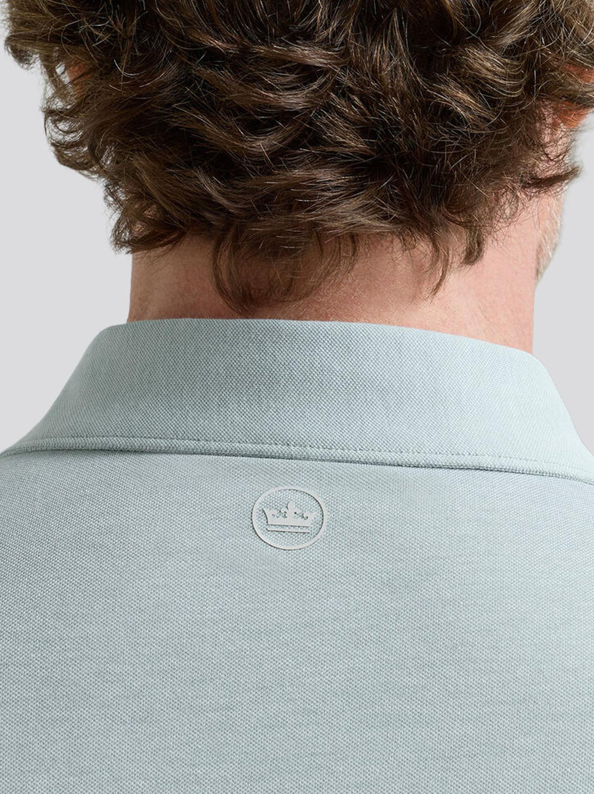 Albatross Cotton-Blend Pique Polo Light Willow