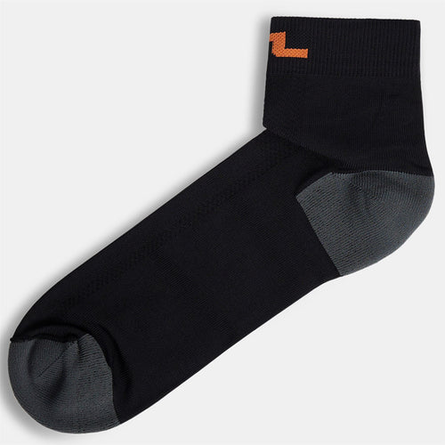 Rune Combed Cotton Socks Black - AW24