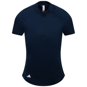 Texture Quarter Zip Polo Collegiate Navy