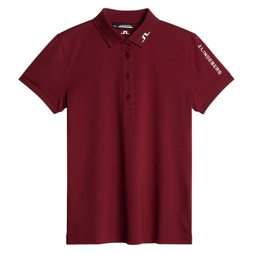 Womens Tour Tech TX Jersey Polo Cabernet - AW24