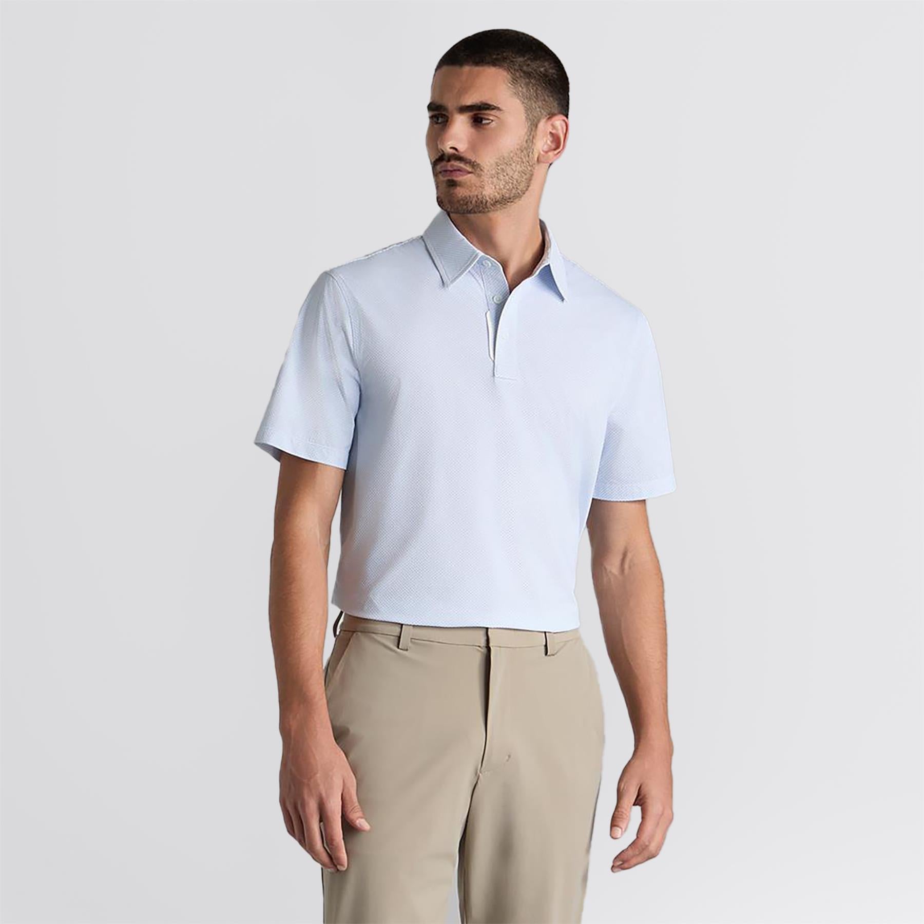 Scallop Warp Knit Polo Lisbon