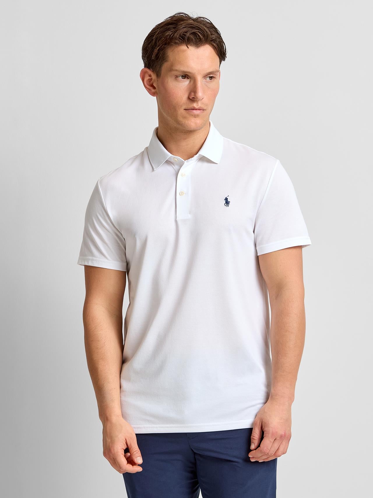 RLX Tailored Fit Tour Pique Polo Ceramic White