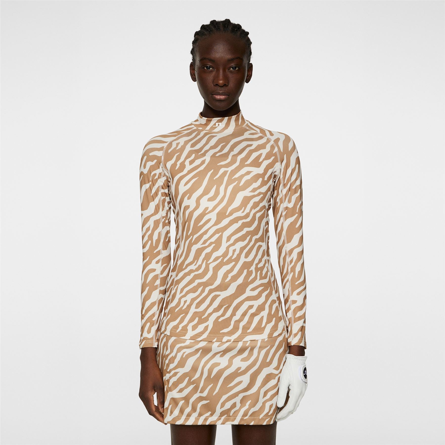 Ella Print Compression Base Layer Tour Tigers Eye