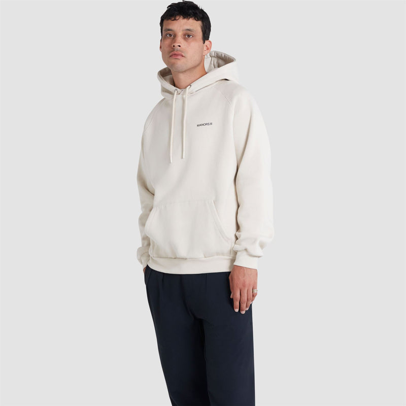 Organic Logo Hoodie Ivory