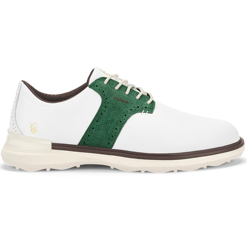x QGC Avant Leather Spikeless Golf Shoes White/Green - SS24