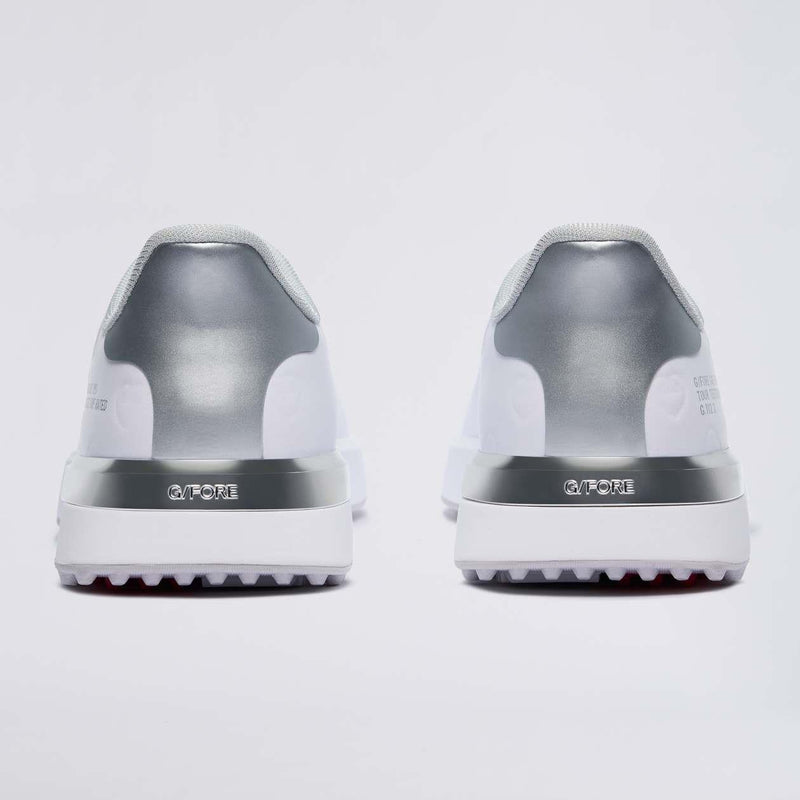 G.112 Embossed Heart G'S Spikeless Golf Shoes Snow/Silver