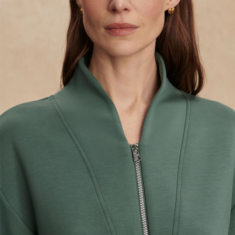 Davidson Sweat Half Zip Dark Forest