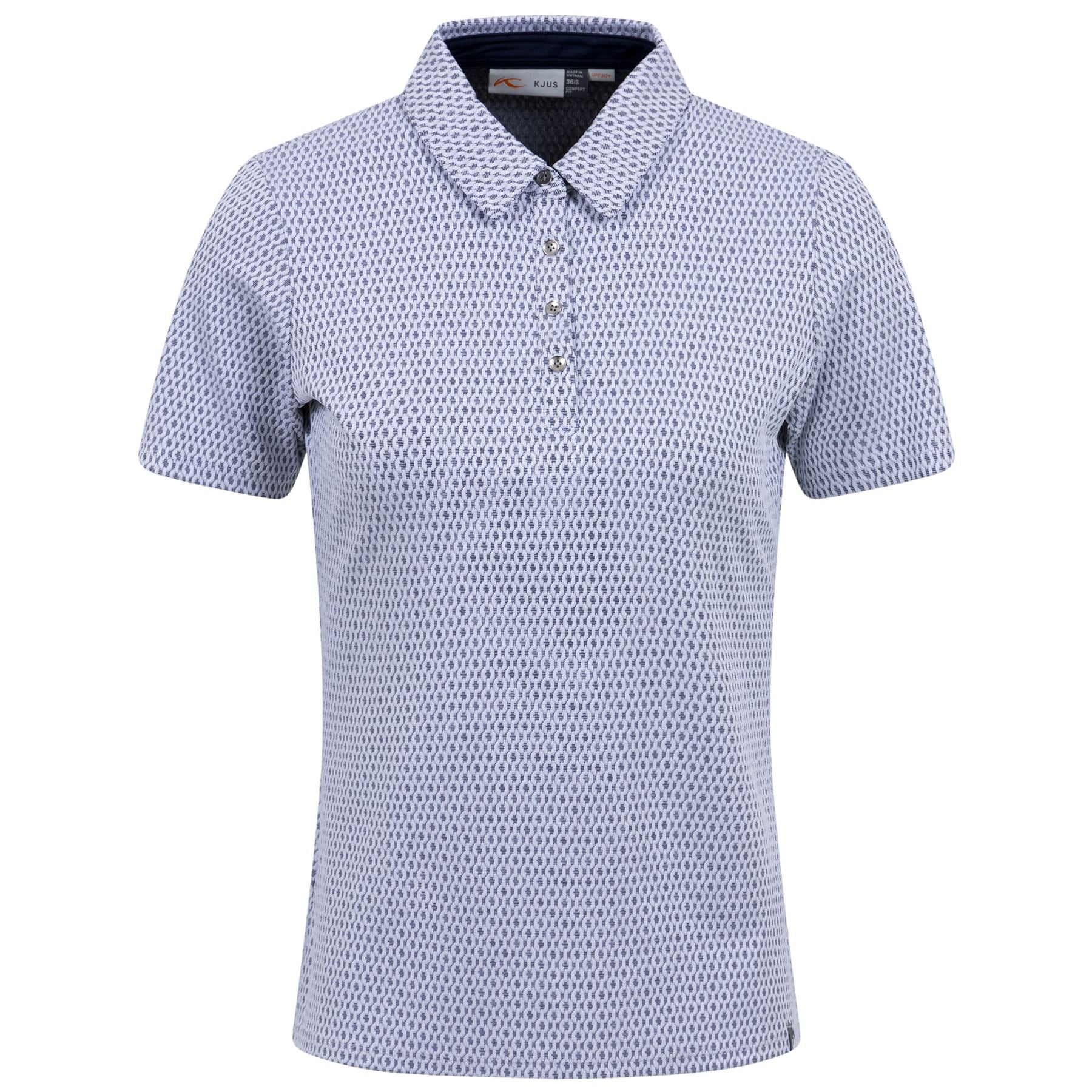 Bella Structure Polo White/Atlanta Blue