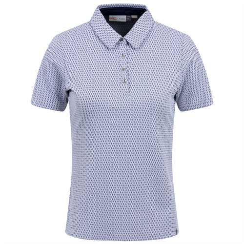 Bella Structure Polo White/Atlanta Blue