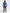 Hollow Pima Hoodie Admiral Blue