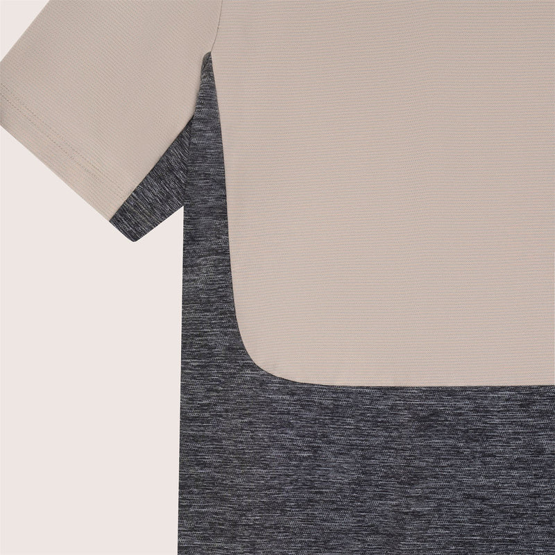 Panelled Polo Beige