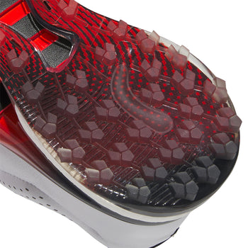 Tour360 25 Spikeless Golf Shoes White/Black/Red