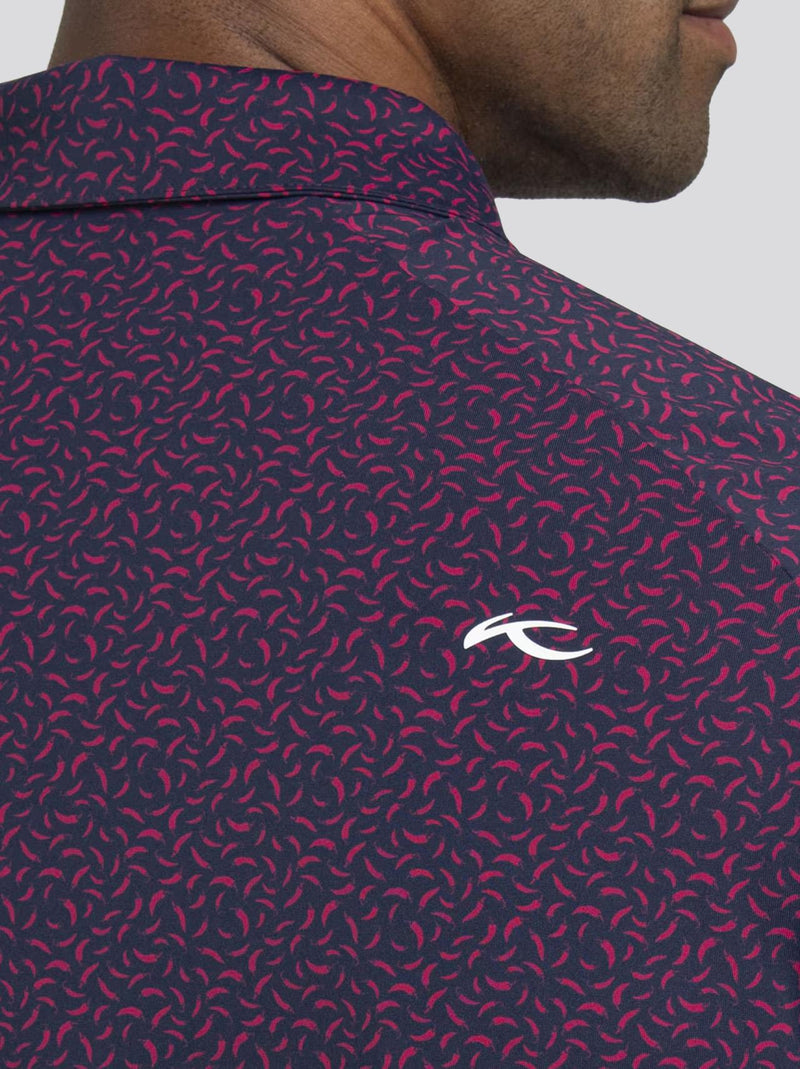 Golfer Polo Rhubarb/Atlanta Blue