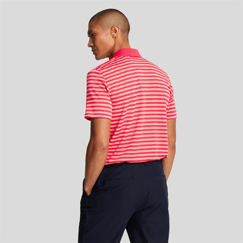 Golf Broad Stripe Polo Birdie Red/Red Bud