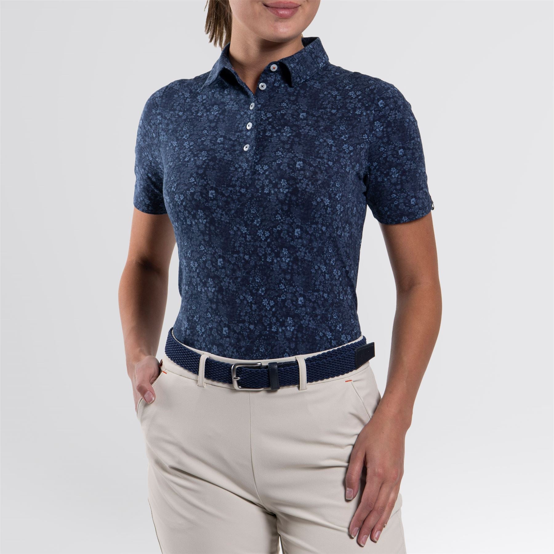 Hollow Pima Polo Atlanta Blue