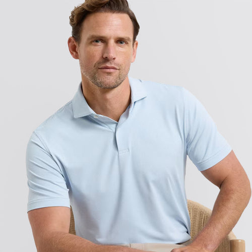 Treble Performance Jersey Polo Blue Brisk