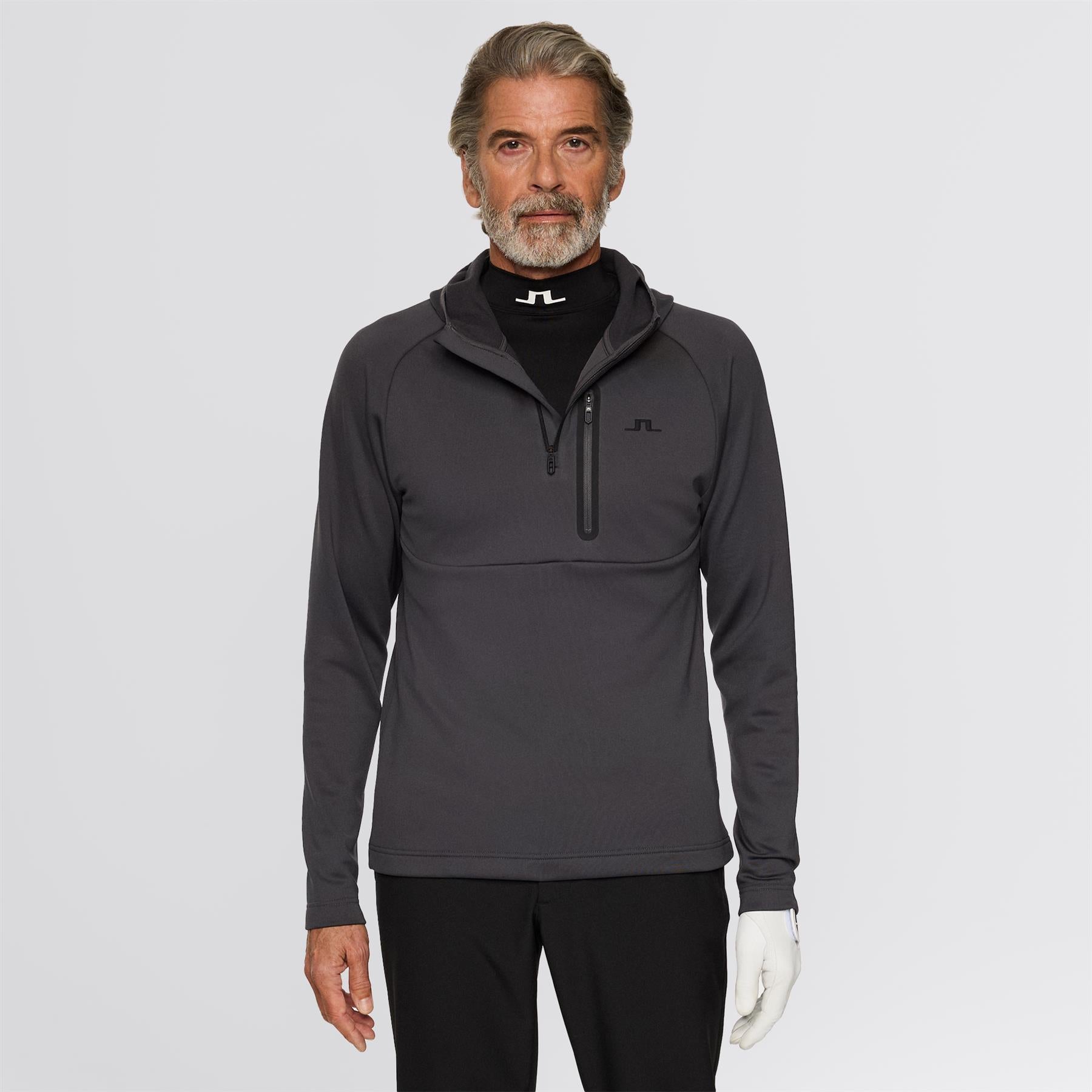 Adam Quarter Zip Hoodie Asphalt