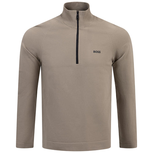Seamless Tech Quarter Zip Light Green