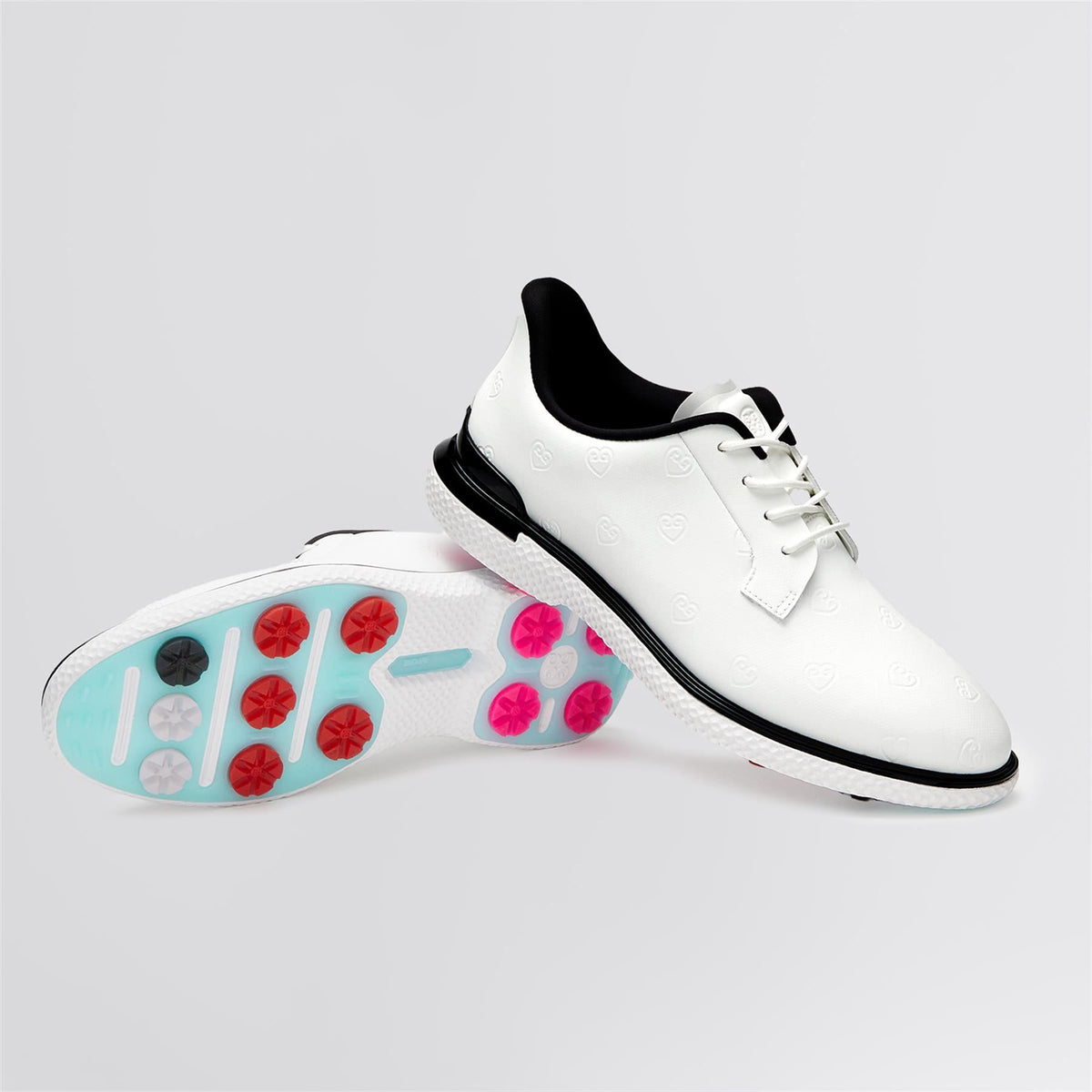 GALLIVAN2R TPU Heart G's Kiltie Golf Shoes Snow/Onyx