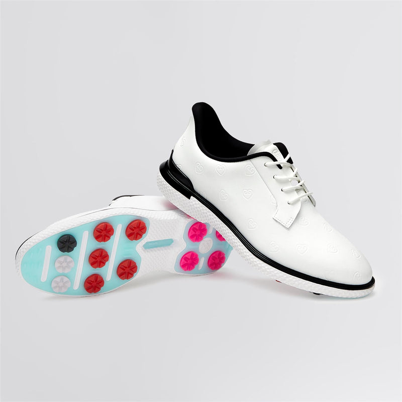GALLIVAN2R TPU Heart G's Kiltie Golf Shoes Snow/Onyx