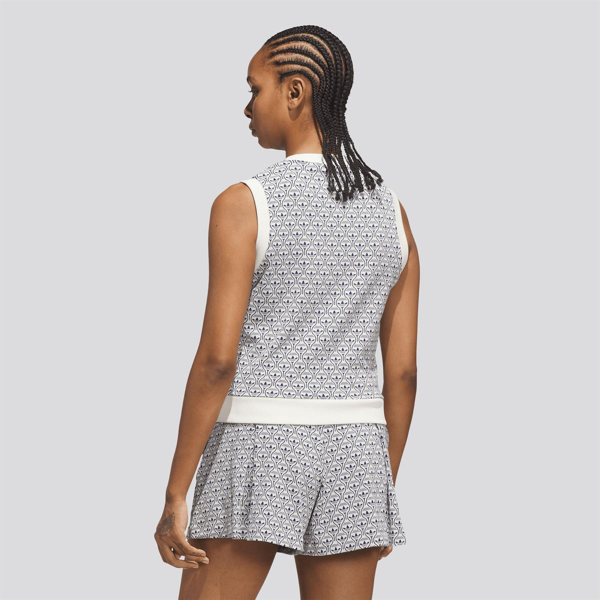 Originals All Over Vest Chalk White/Night Indigo