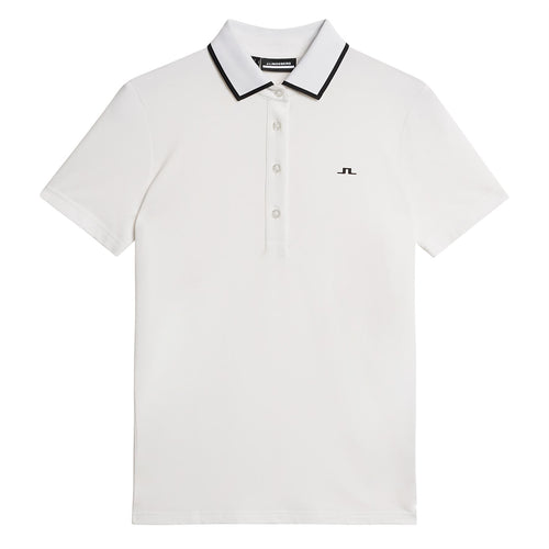 Womens Lille Soft Touch Polo White - AW24