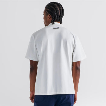 Malbon Golf Mare Mockneck T-Shirt White | TRENDYGOLF UK