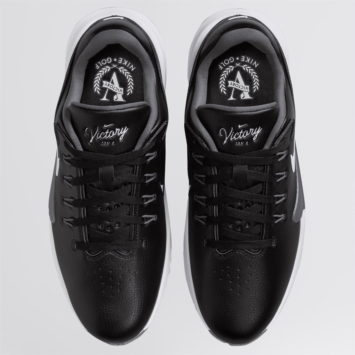 Victory Pro 4 Spiked Golf Shoes Black/White/Iron Grey