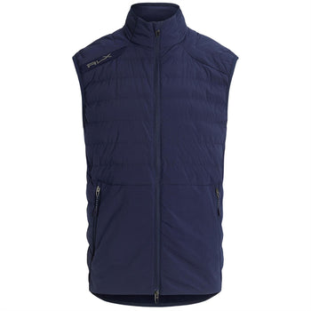 Ralph Lauren RLX Woven Full Zip Gilet Refined Navy | TRENDYGOLF UK