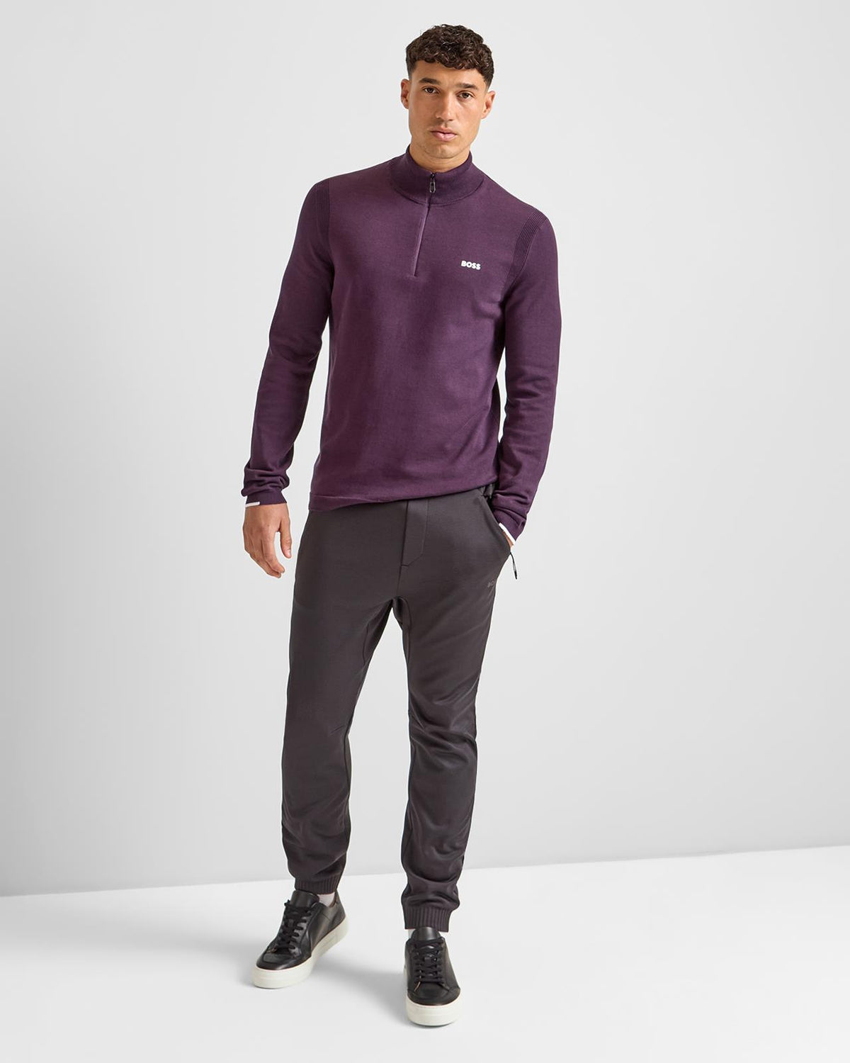 Ever-X Quarter Zip Medium Purple