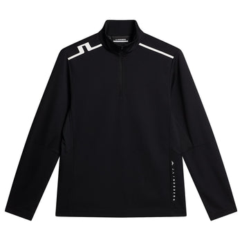 Leon Quarter Zip Mid Layer Black