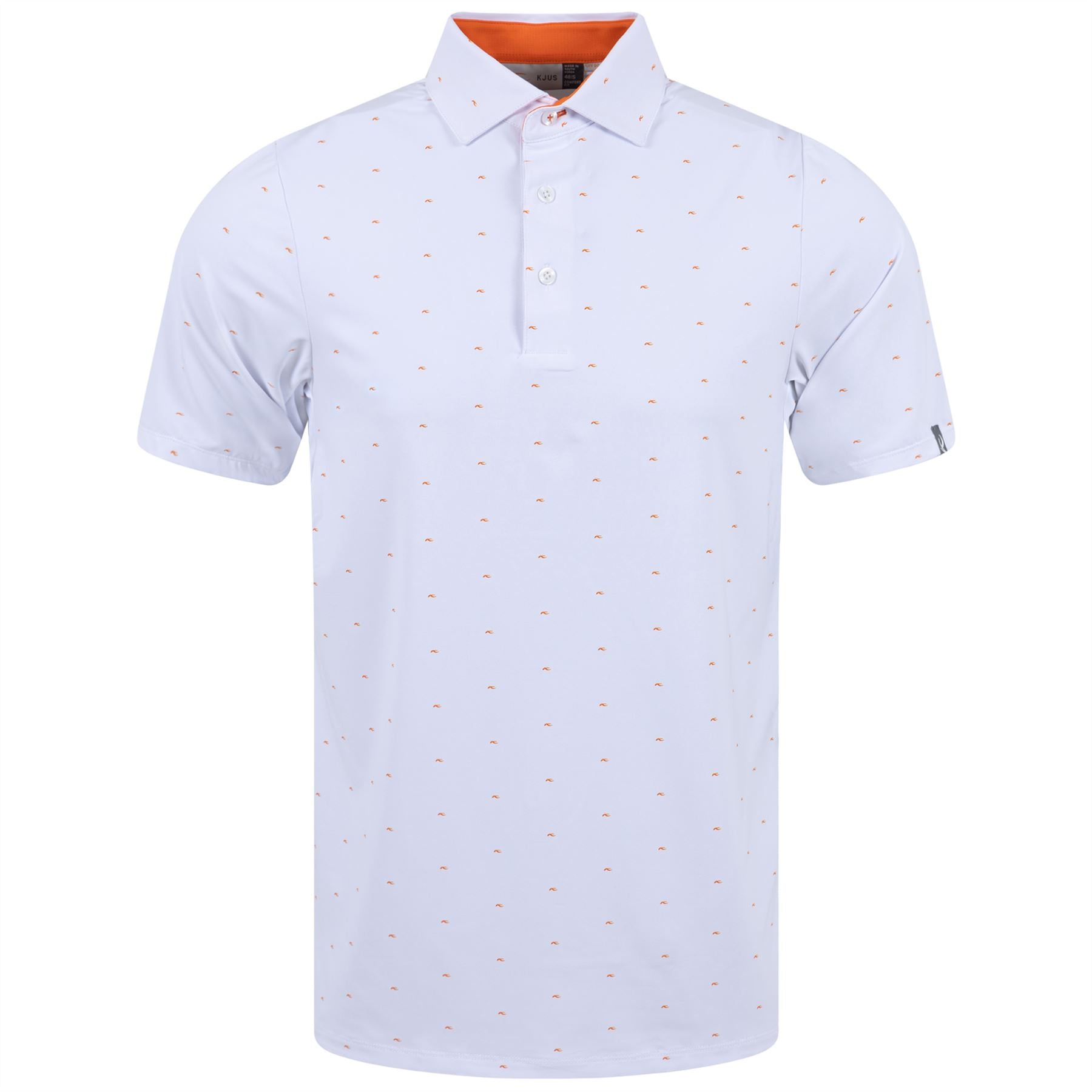 Golfer Polo White/Kjus Orange