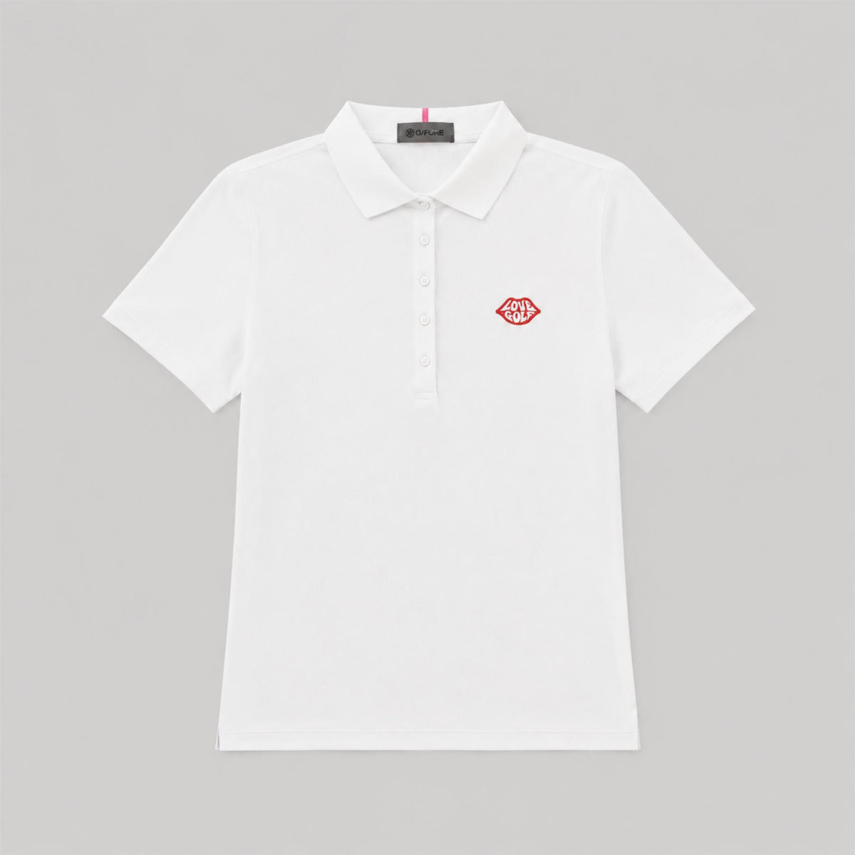 G/FORE x TRENDYGOLF Love Golf Ribbed Tech Nylon Polo Snow