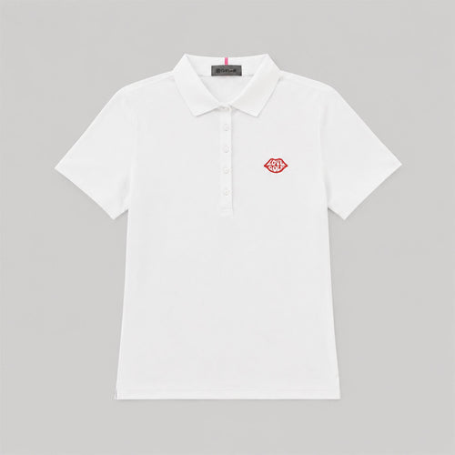 G/FORE x TRENDYGOLF Love Golf Ribbed Tech Nylon Polo Snow