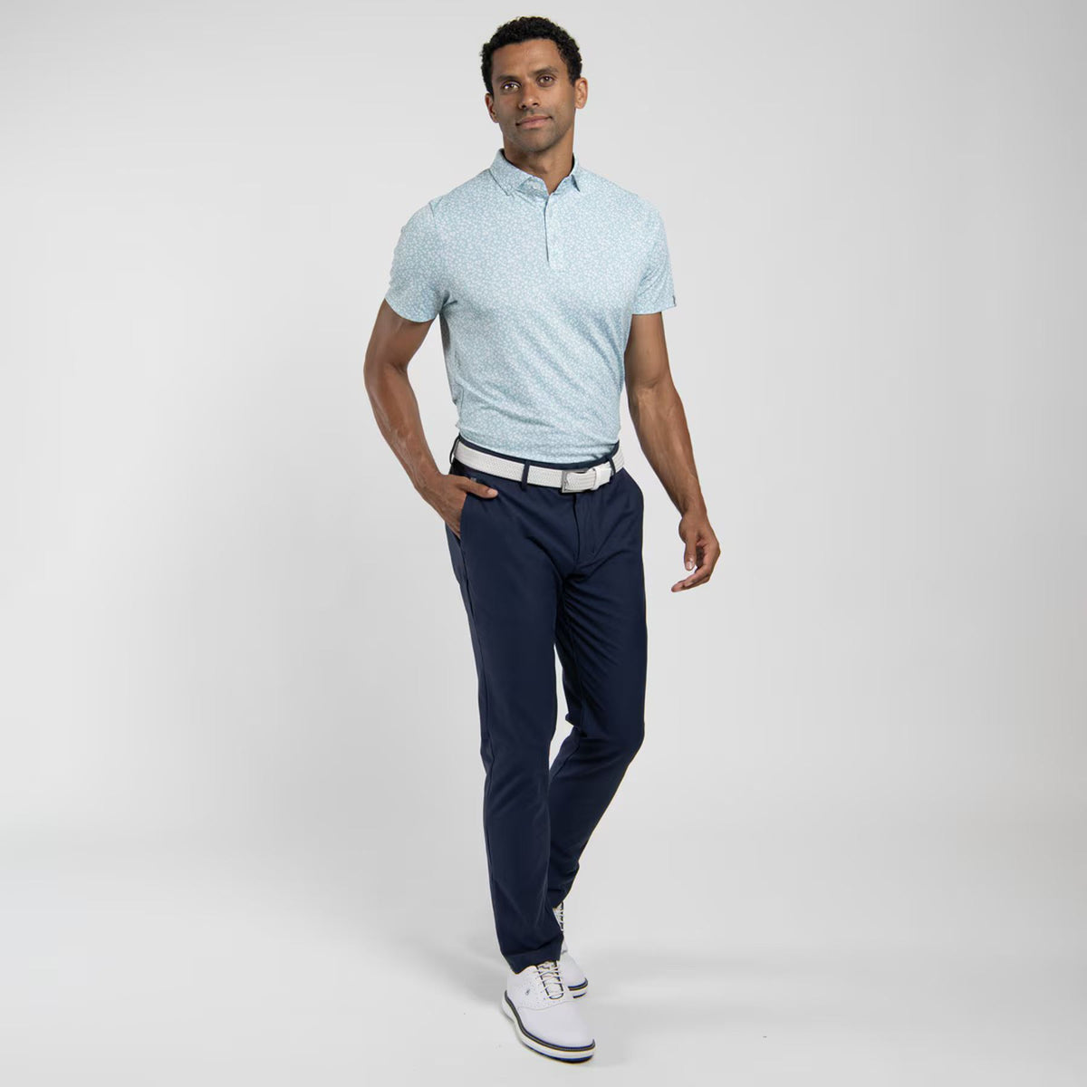Classic Soft Cotton Trousers Atlanta Blue