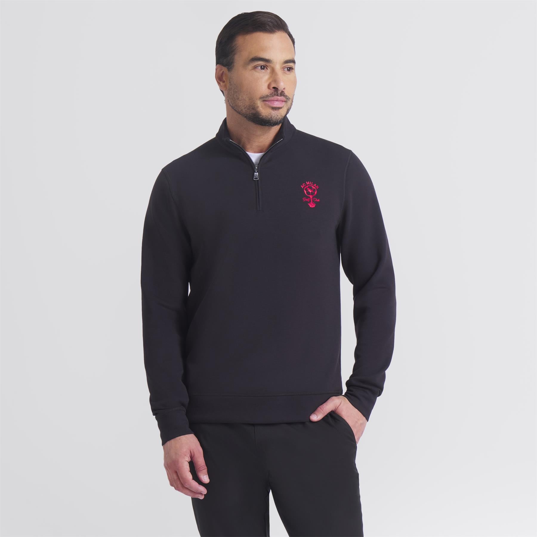 x ACM Golf Club Quarter Zip Puma Black