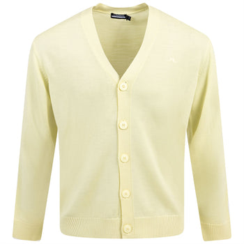 Lucas Merino Tech Wool Knitted Cardigan Wax Yellow