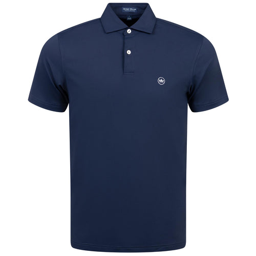 Solid Tailored Fit Performance Jersey Polo Navy - SS24